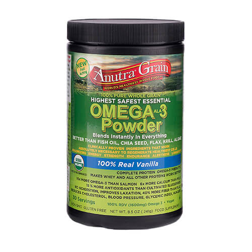 Anutra Omega 3 powder 100% real vanilla